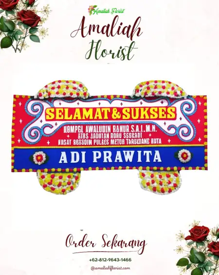 Papan Bunga Ucapan Selamat Wedding Outdoor Serang